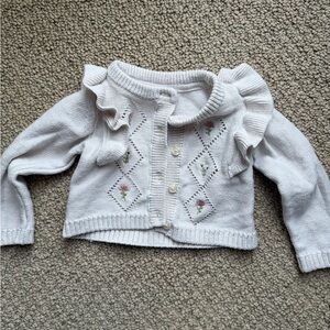 Gymboree Cream Baby Cardigan